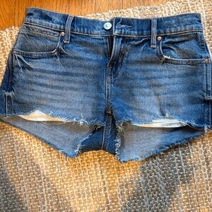 American Eagle Dark Blue Jean Shorts never worn size 00